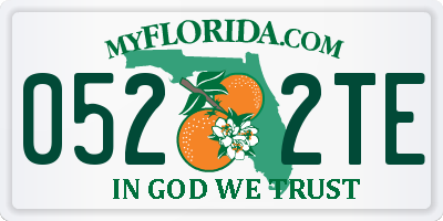 FL license plate 0522TE