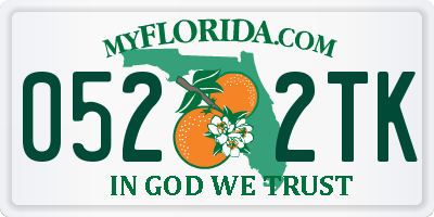 FL license plate 0522TK