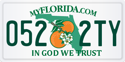 FL license plate 0522TY