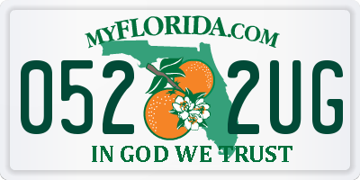 FL license plate 0522UG
