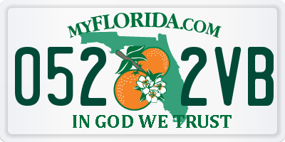 FL license plate 0522VB