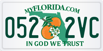 FL license plate 0522VC