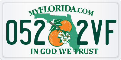 FL license plate 0522VF