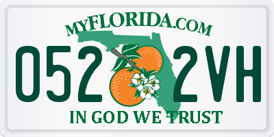 FL license plate 0522VH