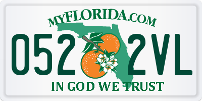 FL license plate 0522VL