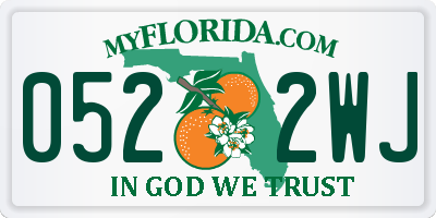 FL license plate 0522WJ