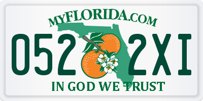 FL license plate 0522XI