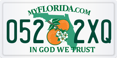 FL license plate 0522XQ