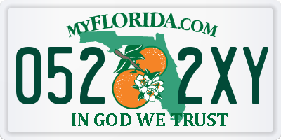 FL license plate 0522XY