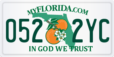 FL license plate 0522YC