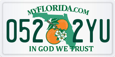 FL license plate 0522YU