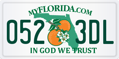 FL license plate 0523DL