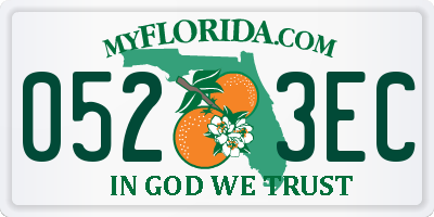 FL license plate 0523EC