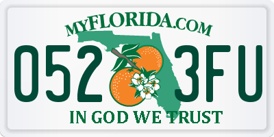 FL license plate 0523FU