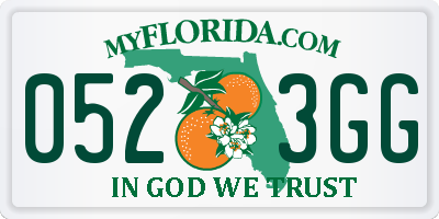 FL license plate 0523GG