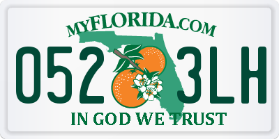 FL license plate 0523LH