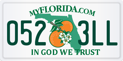 FL license plate 0523LL