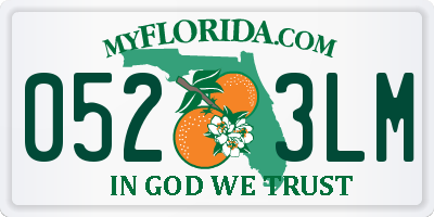 FL license plate 0523LM
