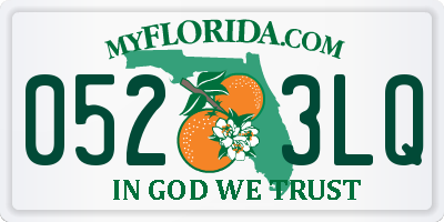 FL license plate 0523LQ
