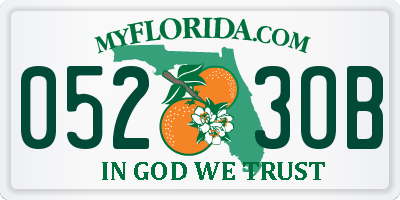 FL license plate 0523OB