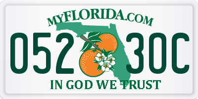 FL license plate 0523OC