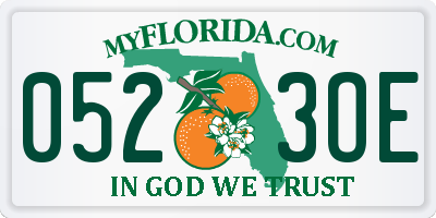 FL license plate 0523OE