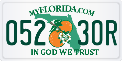 FL license plate 0523OR