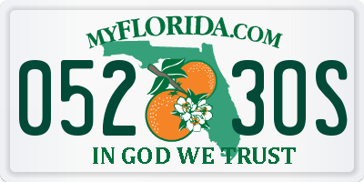 FL license plate 0523OS