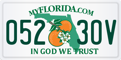 FL license plate 0523OV