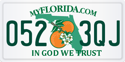 FL license plate 0523QJ