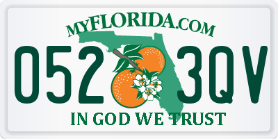 FL license plate 0523QV