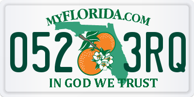 FL license plate 0523RQ