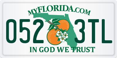 FL license plate 0523TL