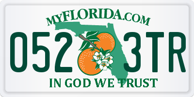 FL license plate 0523TR