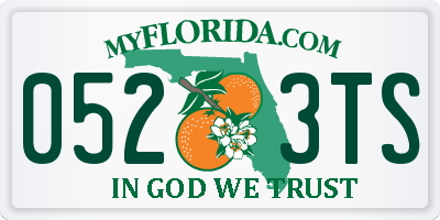 FL license plate 0523TS
