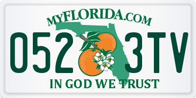 FL license plate 0523TV