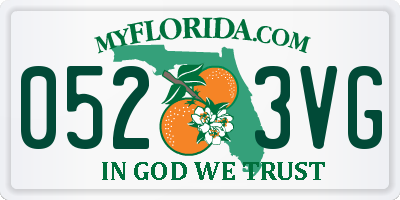 FL license plate 0523VG