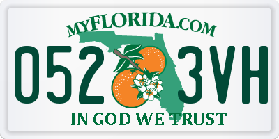FL license plate 0523VH