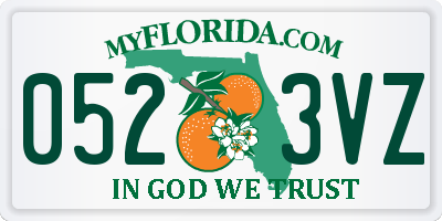 FL license plate 0523VZ