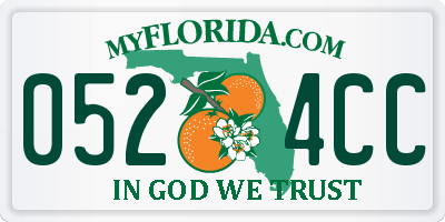 FL license plate 0524CC
