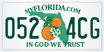 FL license plate 0524CG