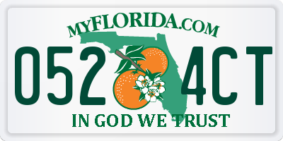 FL license plate 0524CT