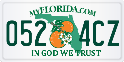 FL license plate 0524CZ