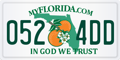 FL license plate 0524DD