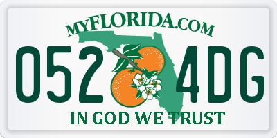 FL license plate 0524DG