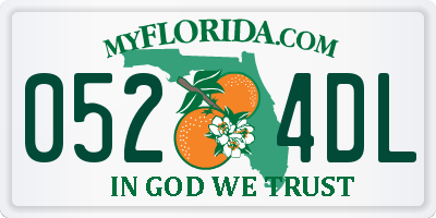 FL license plate 0524DL