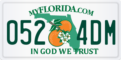 FL license plate 0524DM