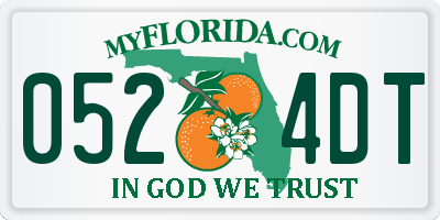 FL license plate 0524DT