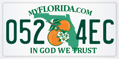 FL license plate 0524EC