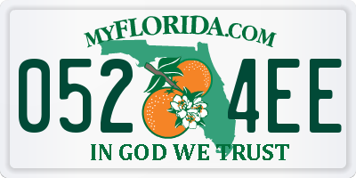 FL license plate 0524EE